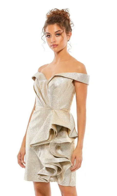 Off-Shoulder Cocktail Dress 68325 by Mac Duggal sold by PromGirl