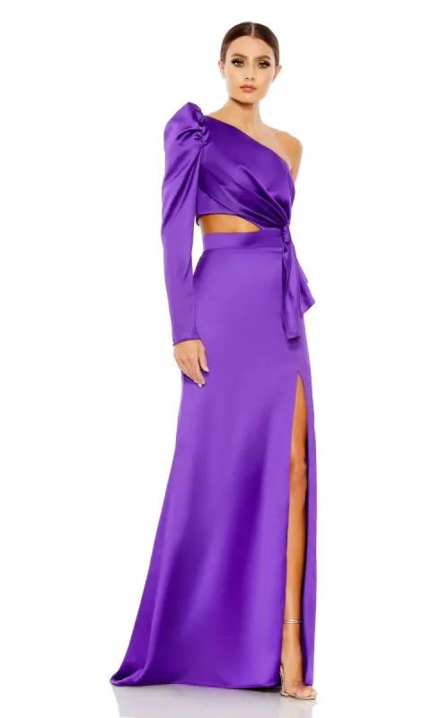 One-Shoulder Long Formal Dress: Mac Duggal 49570 sold by PromGirl