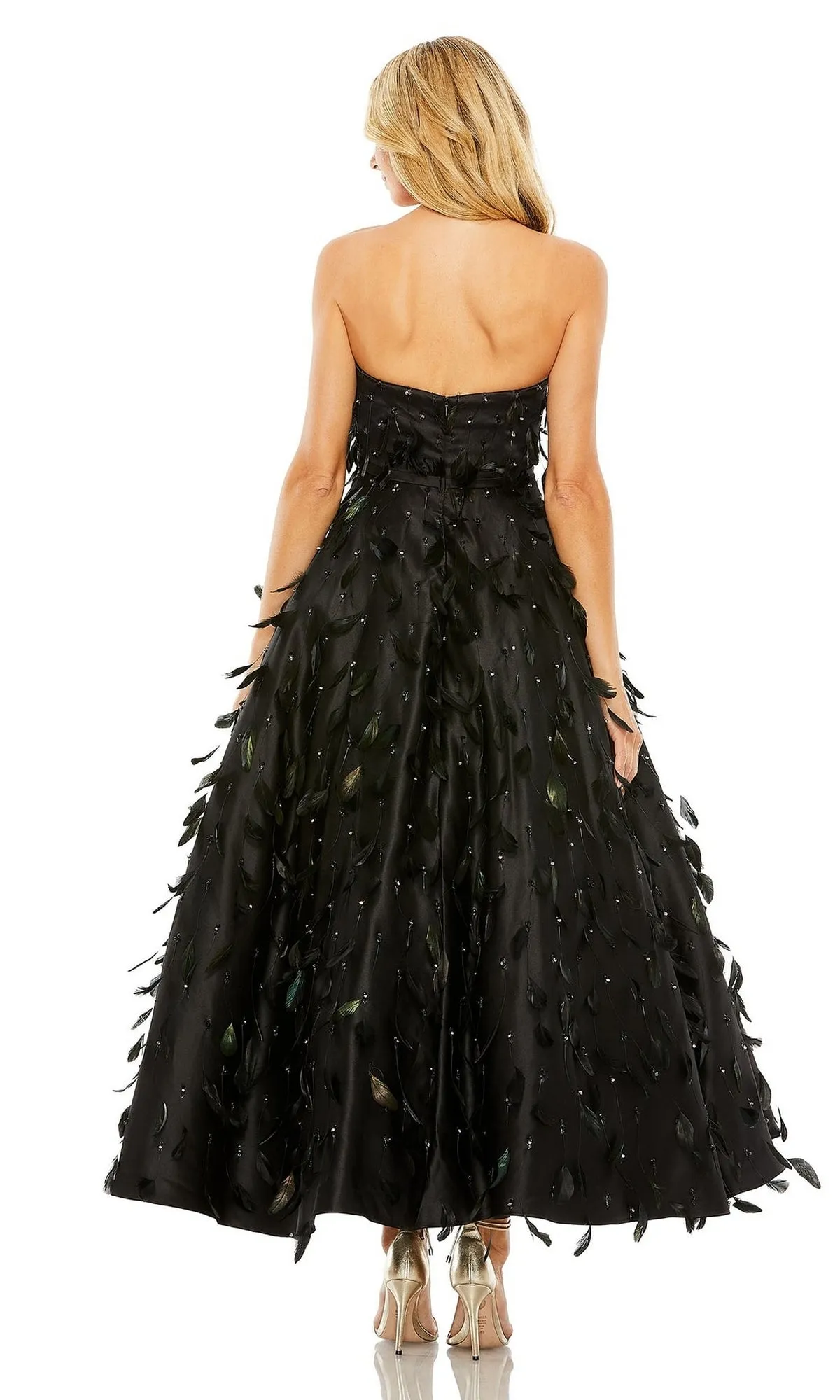 Strapless Midi Formal Dress: Mac Duggal 11634 sold by PromGirl product image thumbnail 2