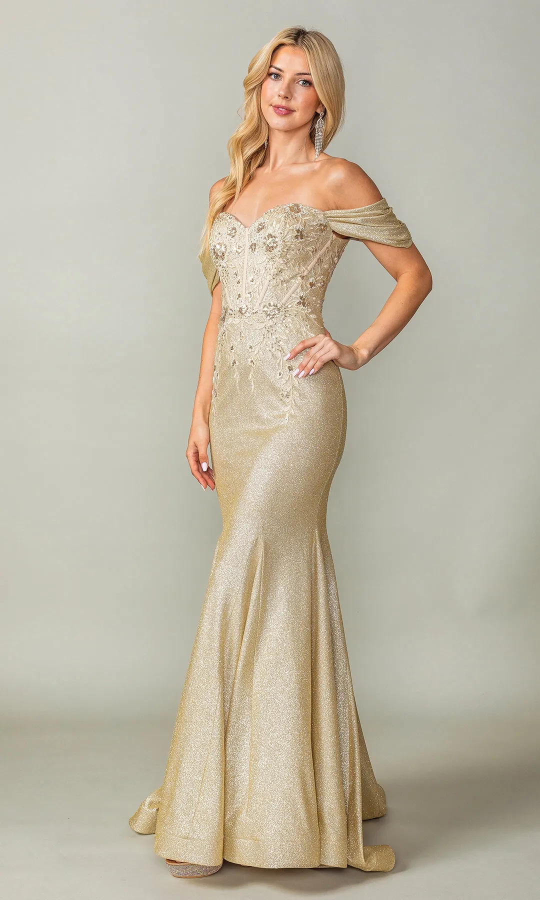 Off-Shoulder Long Prom Dress: Dancing Queen 4362 sold by PromGirl product image thumbnail 3