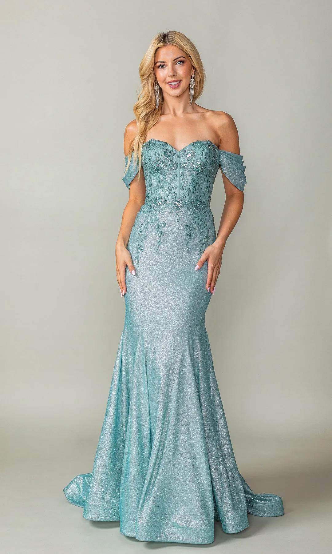 Off-Shoulder Long Prom Dress: Dancing Queen 4362 sold by PromGirl product image thumbnail 4