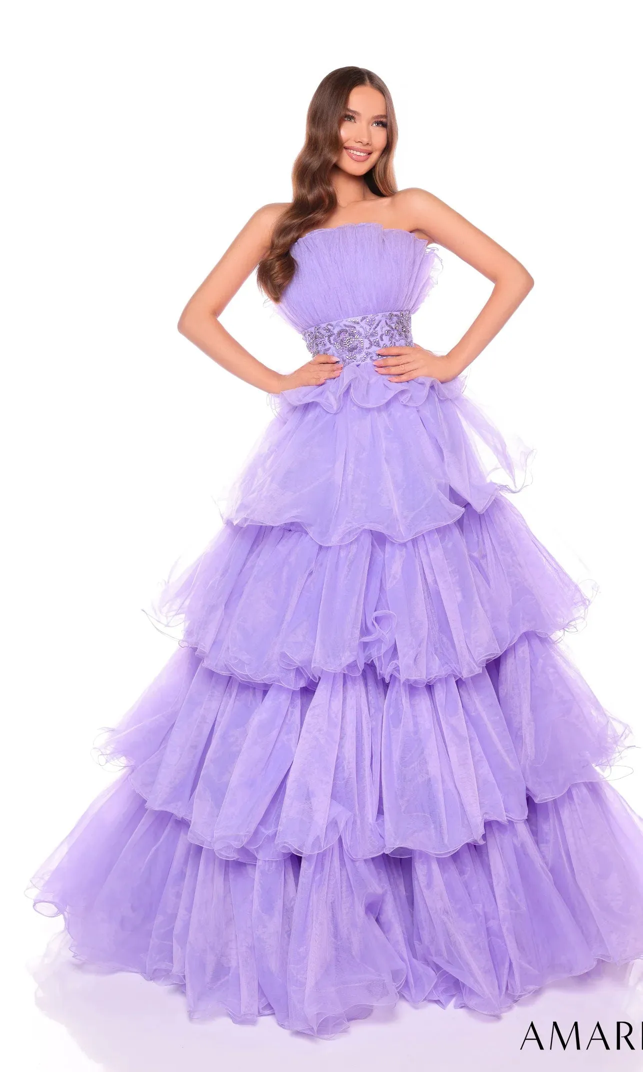 Long Formal Dress 88083 by Amarra sold by PromGirl product image thumbnail 4