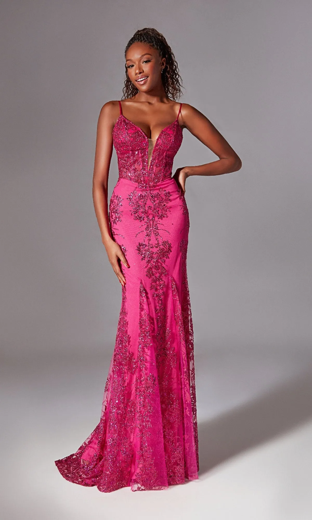 Strappy-Back Long Prom Dress: Aerie Couture 206 sold by PromGirl product image thumbnail 3