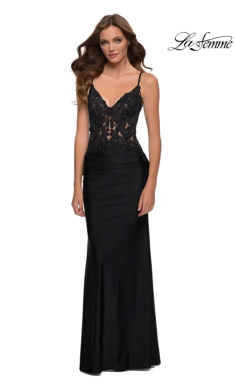 La Femme Long Prom Dress 29774 sold by PromGirl