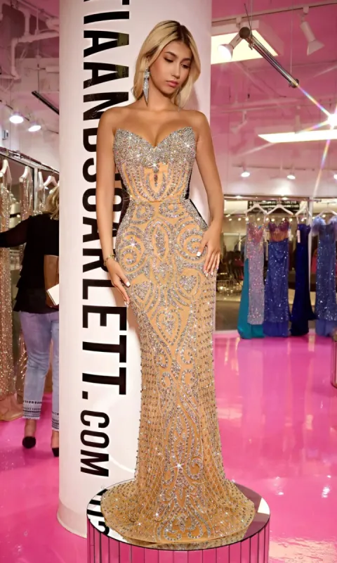 Long Prom Dress PS24867C by Portia and Scarlett sold by PromGirl