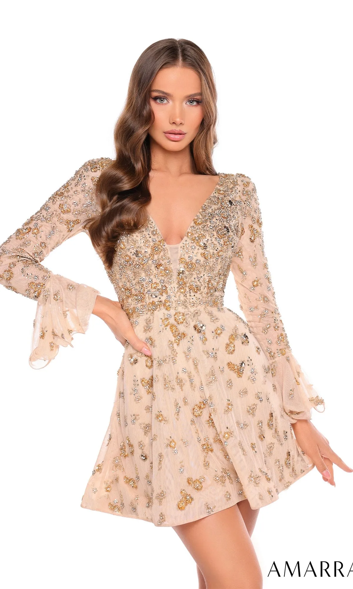 Short Homecoming Dress 88032 by Amarra sold by PromGirl product image thumbnail 4