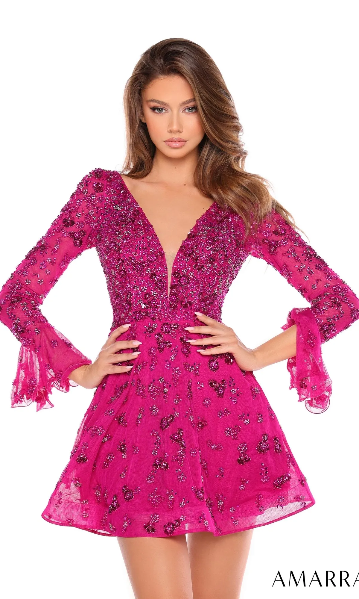 Short Homecoming Dress 88032 by Amarra sold by PromGirl product image thumbnail 3