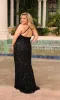 Primavera Plus-Size Long Beaded Prom Dress 14043 sold by PromGirl