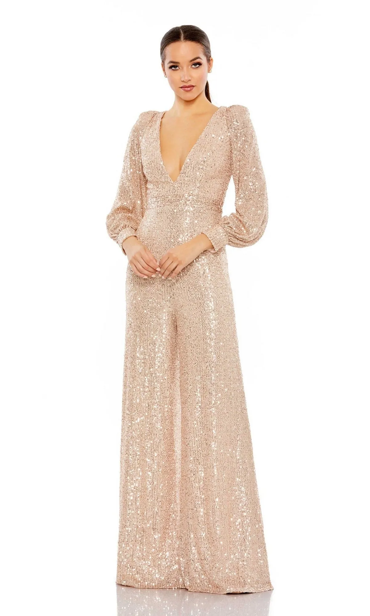 Long Formal Jumpsuit 42028 by Mac Duggal sold by PromGirl product image thumbnail 3