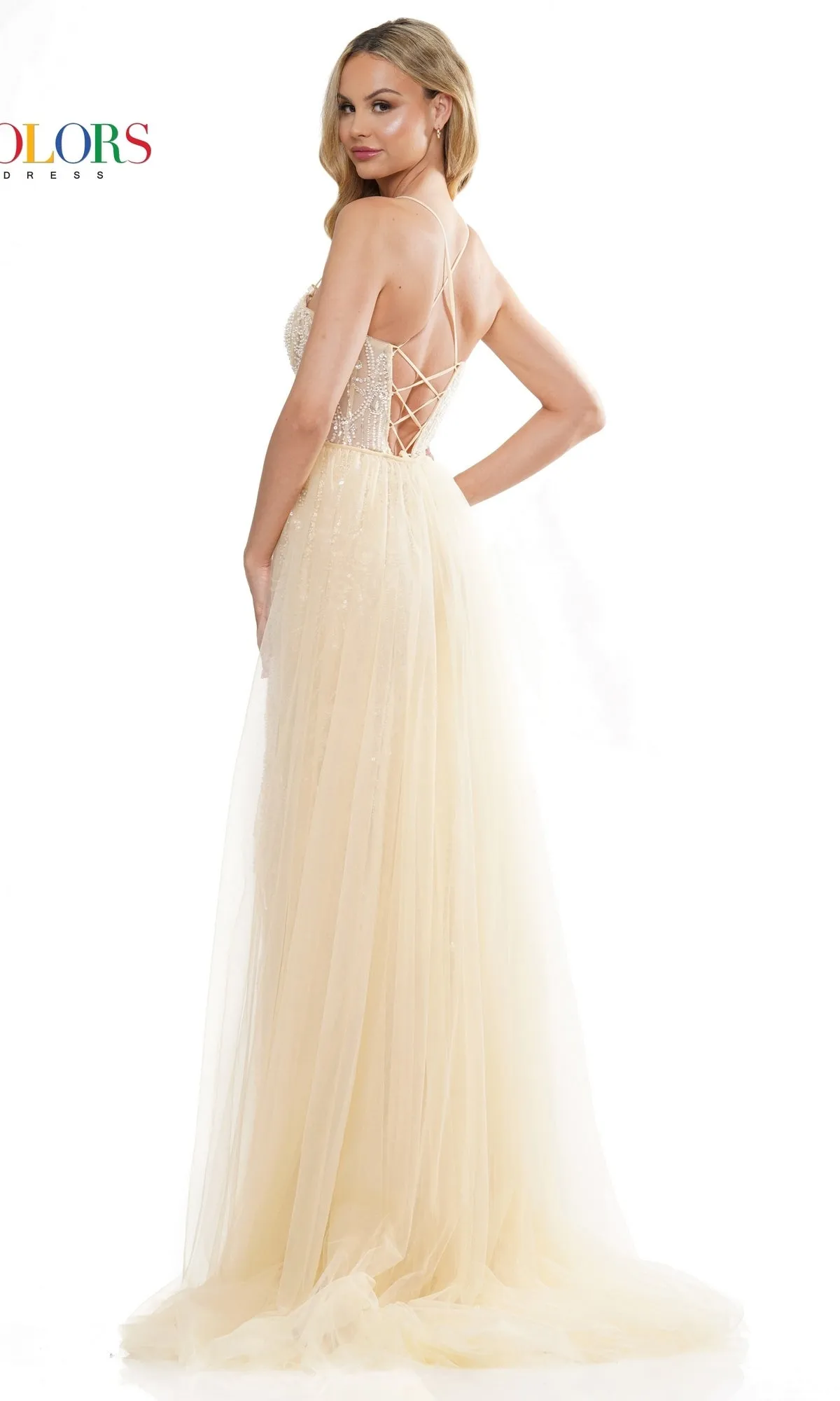 Long Prom Dress 3119 by Colors Dress sold by PromGirl product image thumbnail 2