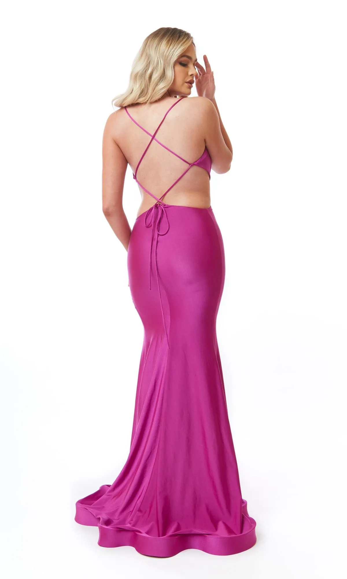 Sexy Long Cut-Out Prom Dress: Atria 6717H sold by PromGirl product image thumbnail 2