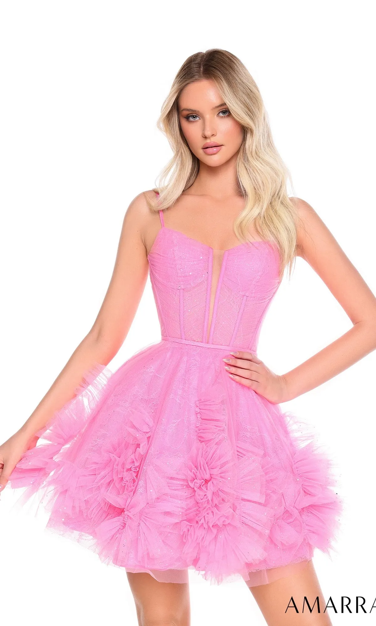 Short Homecoming Dress 88677 by Amarra sold by PromGirl product image thumbnail 4