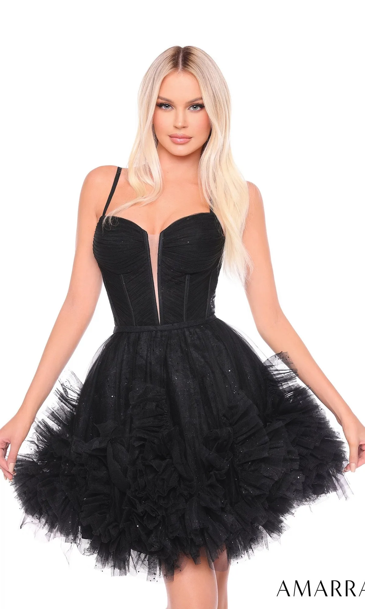Short Homecoming Dress 88677 by Amarra sold by PromGirl