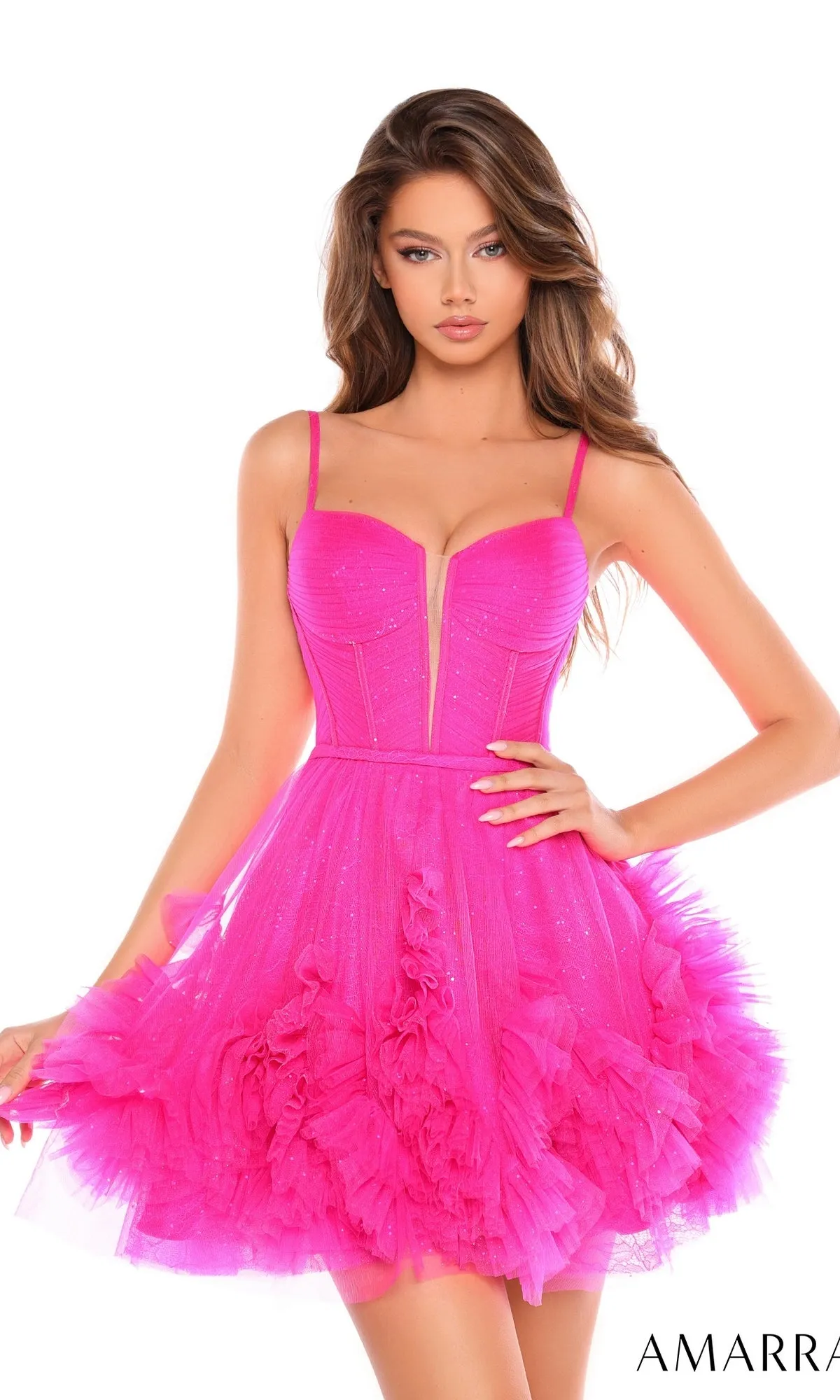 Short Homecoming Dress 88677 by Amarra sold by PromGirl product image thumbnail 3