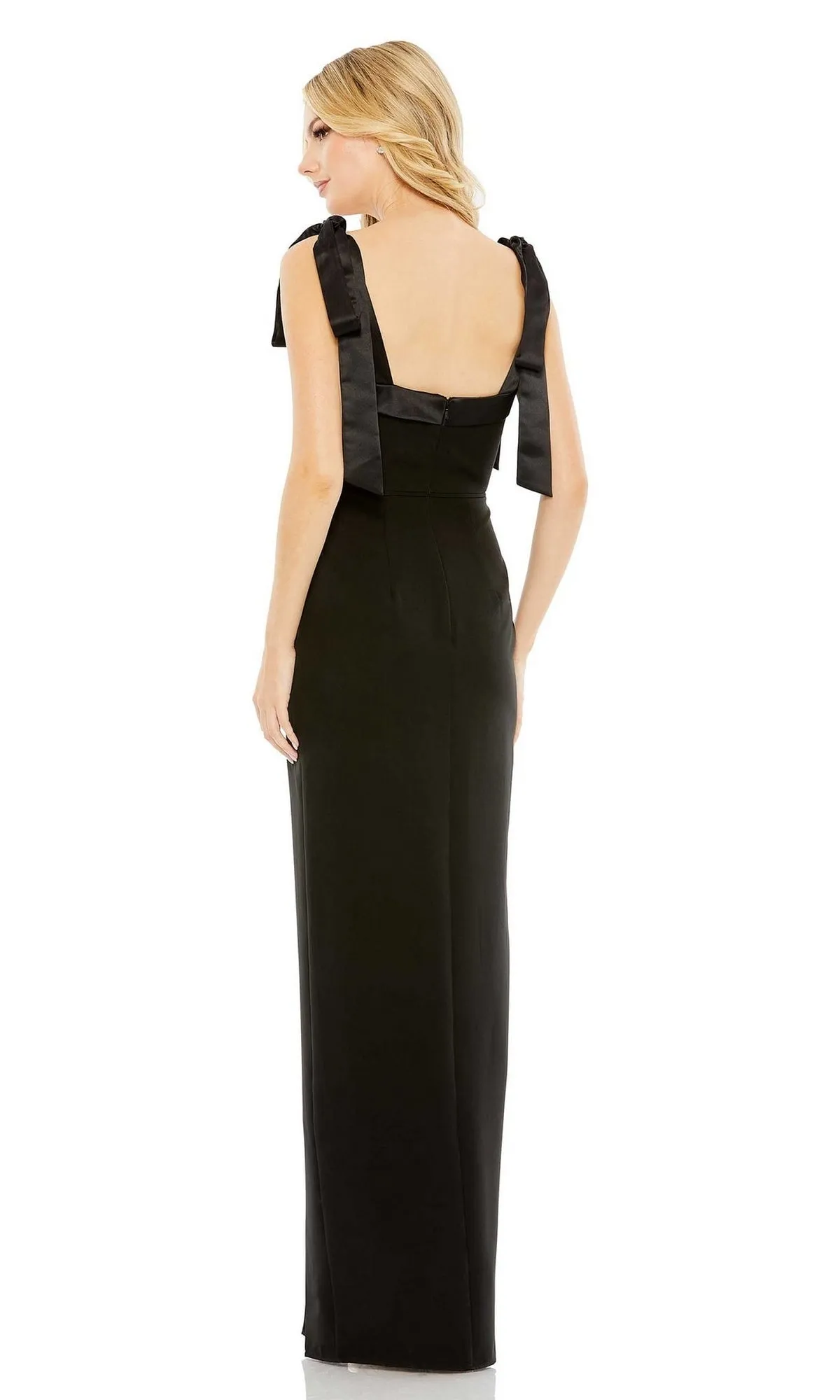 Tie-Strap Long Black Formal Dress: Mac Duggal 49620 sold by PromGirl product image thumbnail 2