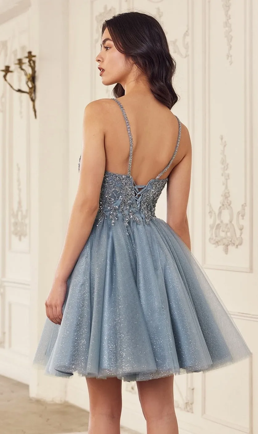 Lace-Up Short A-Line Homecoming dress CY022 sold by PromGirl product image thumbnail 2