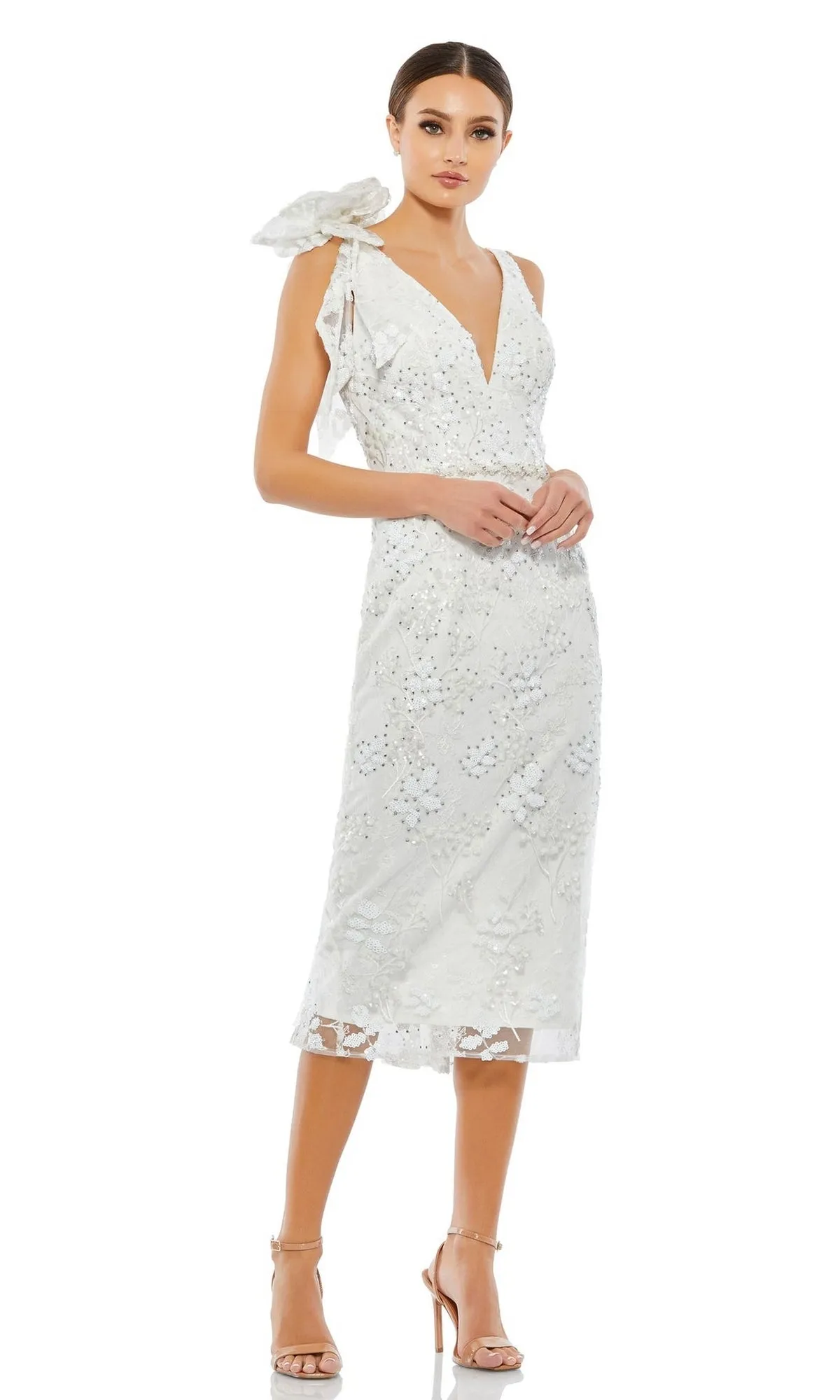 Short Wedding Guest Dress 79337 by Mac Duggal sold by PromGirl product image thumbnail 3