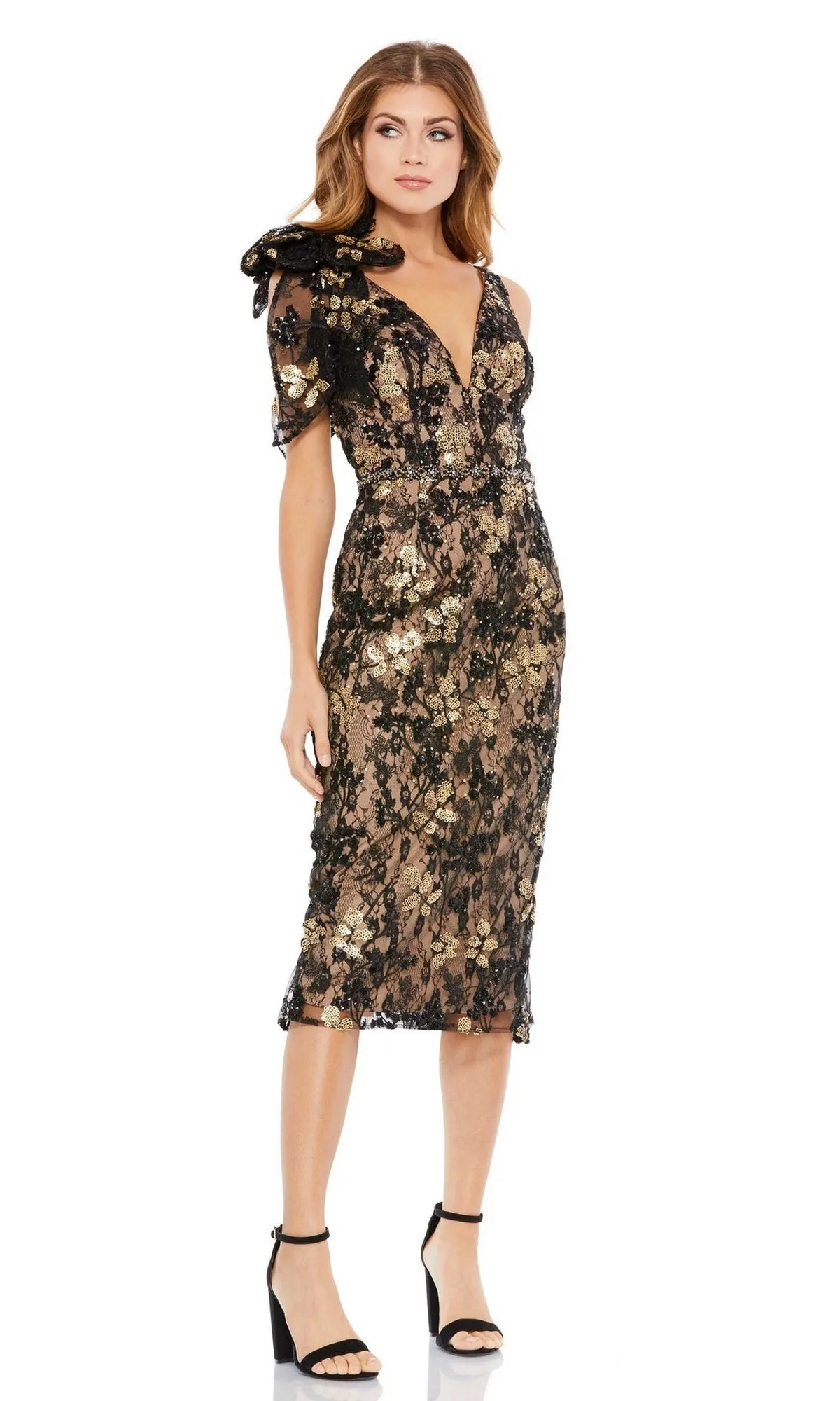 Short Wedding Guest Dress 79337 by Mac Duggal sold by PromGirl