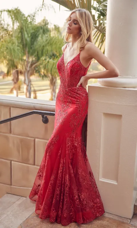 Sheer-Corset Long Glitter Mermaid Prom Dress 274 sold by PromGirl
