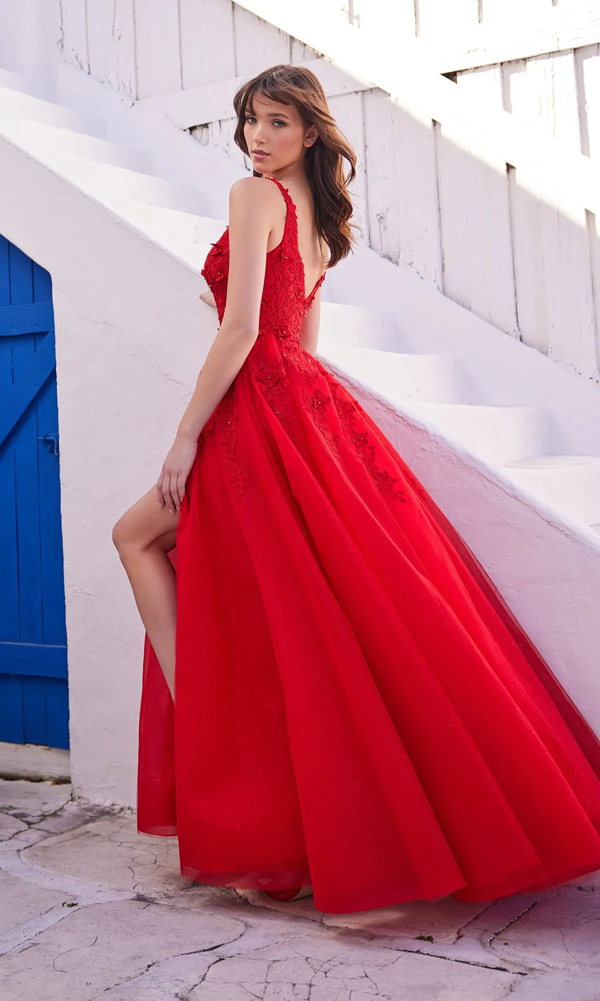 Ellie Wilde Long Tulle Ball Gown EW35121 sold by PromGirl product image thumbnail 2