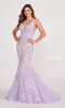 Banded-Waist Long Sequin Mermaid Prom Dress sold by PromGirl