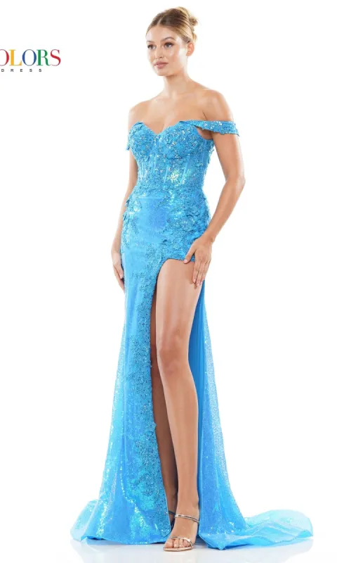 Long Prom Dress 3108 by Colors Dress sold by PromGirl