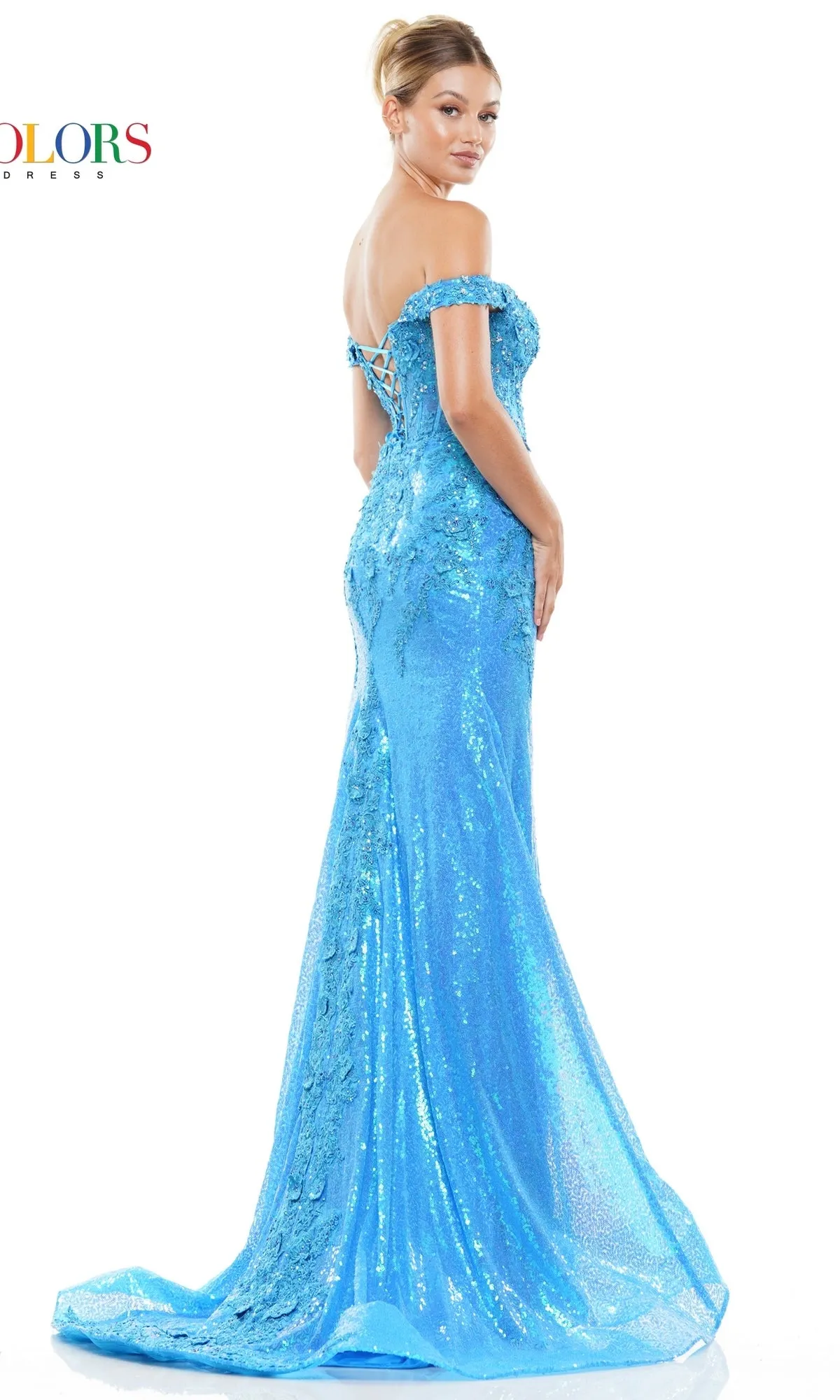 Long Prom Dress 3108 by Colors Dress sold by PromGirl product image thumbnail 2