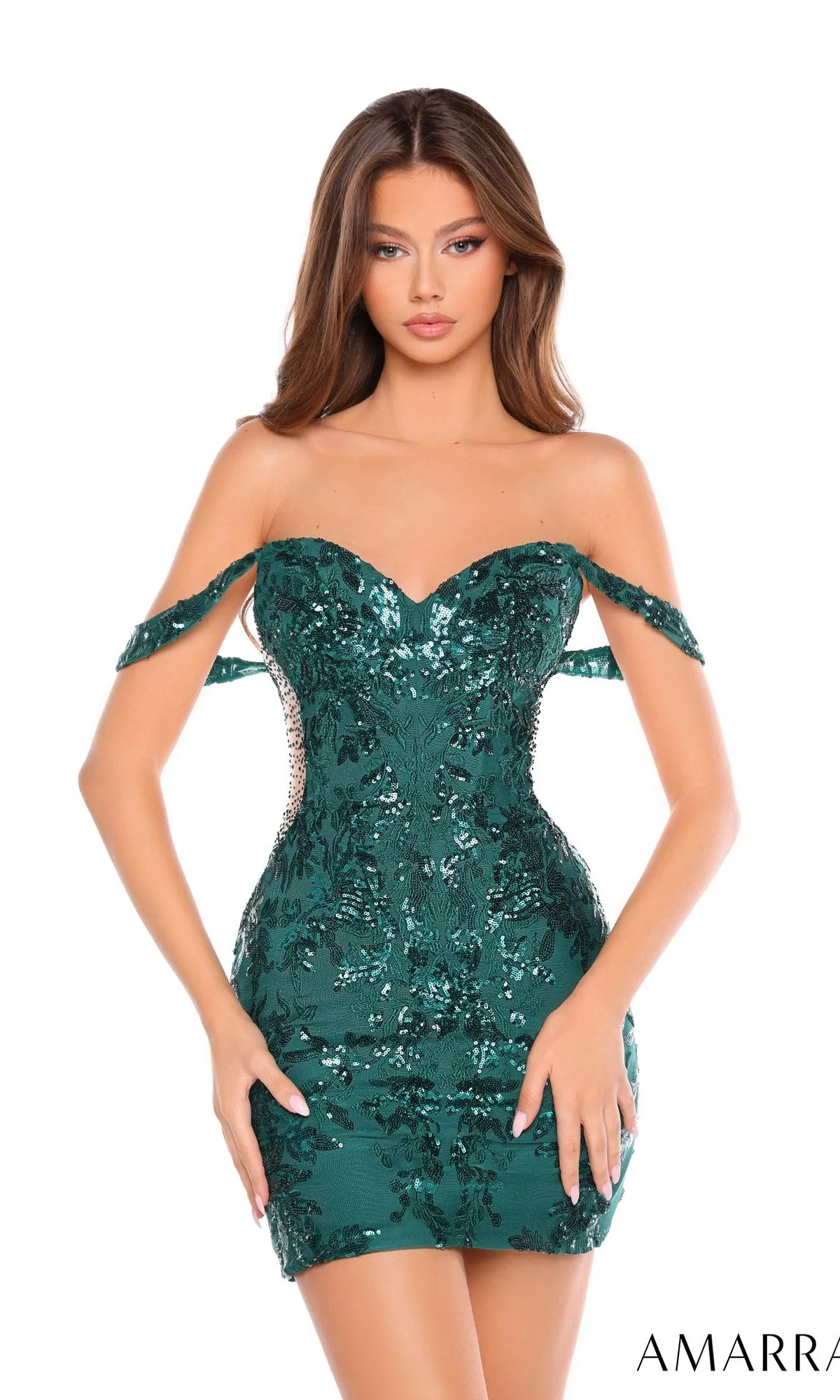 Short Homecoming Dress 88054 by Amarra sold by PromGirl product image thumbnail 3