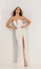 Deep V-NeckStrapless Long Beaded Prom Dress 1148 sold by PromGirl