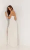 Deep V-NeckStrapless Long Beaded Prom Dress 1148 sold by PromGirl