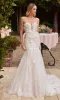 Off-White Long Lace Mermaid Wedding Dress CDS434W sold by PromGirl