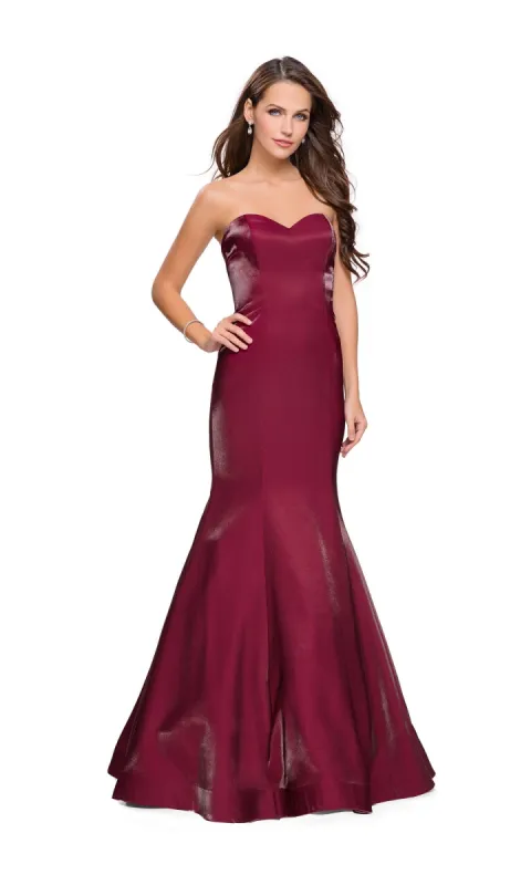 Strapless La Femme Long Mermaid Prom Dress 25383 sold by PromGirl