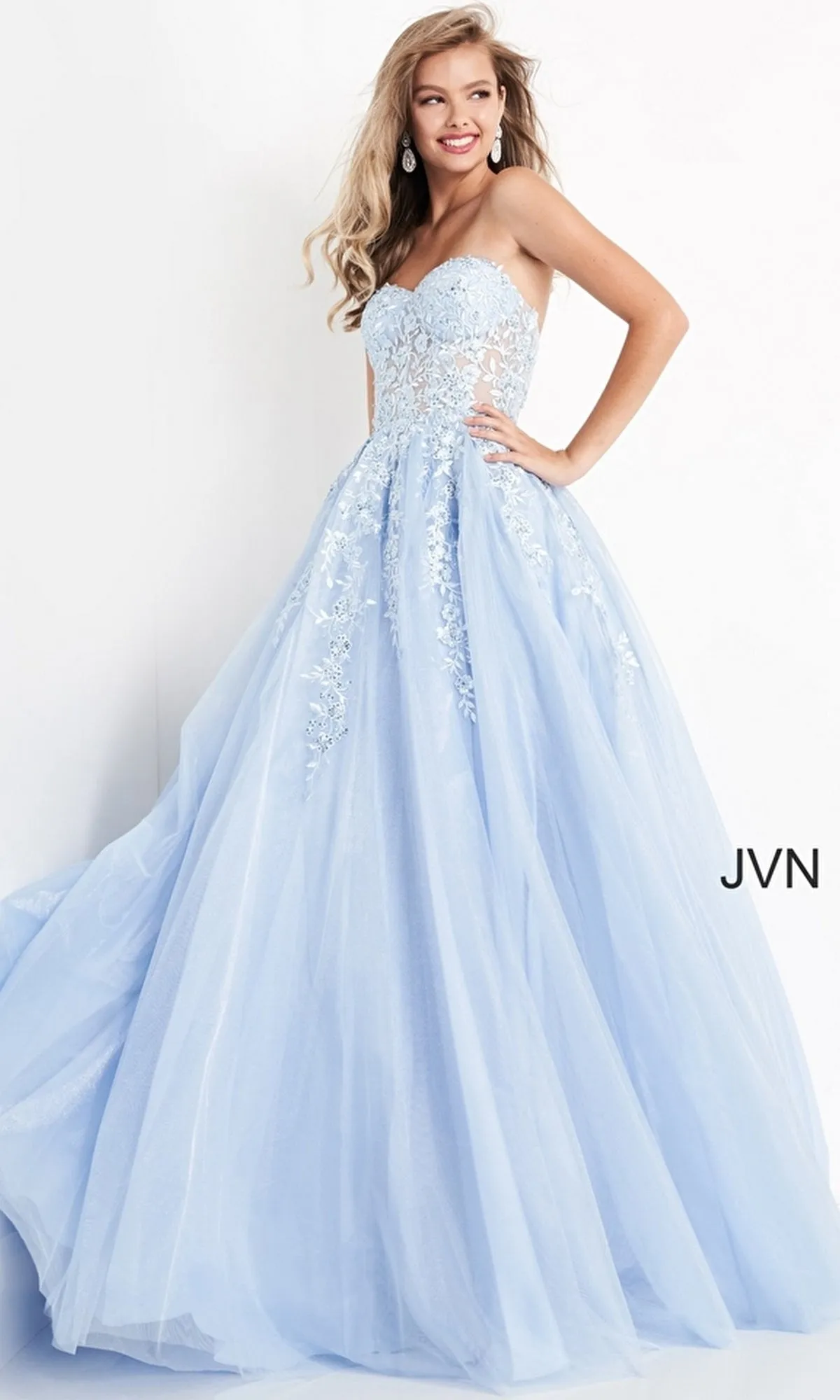Strapless Long Ball Gown: Jovani 00915 sold by PromGirl product image thumbnail 4