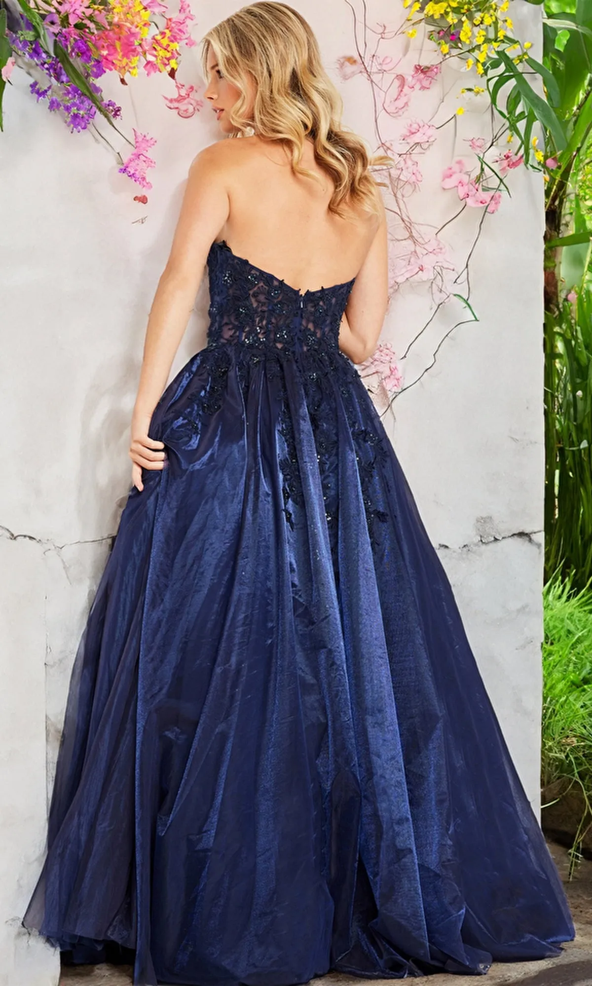 Strapless Long Ball Gown: Jovani 00915 sold by PromGirl product image thumbnail 3