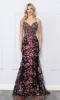 Cut-Out Sequin-Print Long Prom Dress R1439 sold by PromGirl