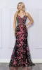 Cut-Out Sequin-Print Long Prom Dress R1439 sold by PromGirl