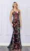 Cut-Out Sequin-Print Long Prom Dress R1439 sold by PromGirl