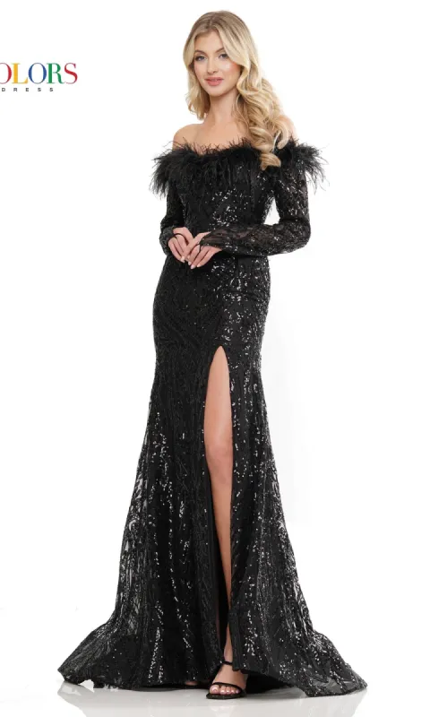 Colors Dress Black-Tie Formal Evening Gown 3257 sold by PromGirl