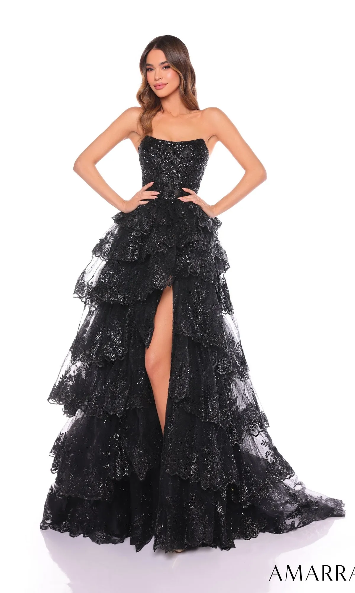 Long formal Dress 88499 by Amarra sold by PromGirl product image thumbnail 3