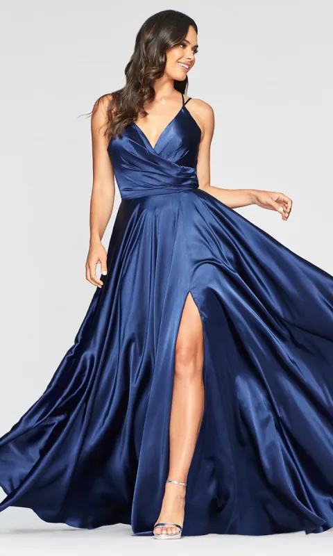 Classic Faviana Prom Dress with Open Corset Back sold by PromGirl