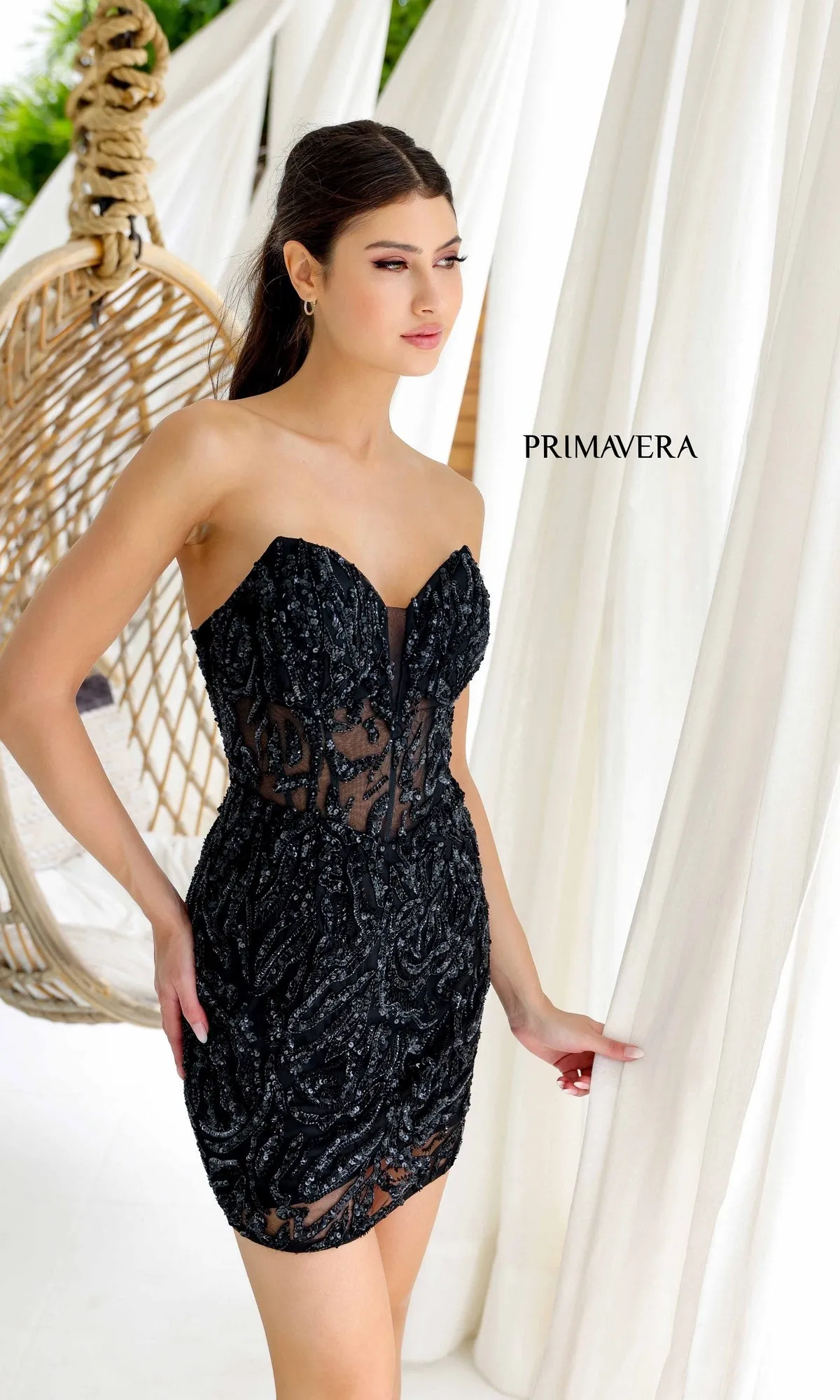 Short Homecoming Dress 4222 by Primavera sold by PromGirl
