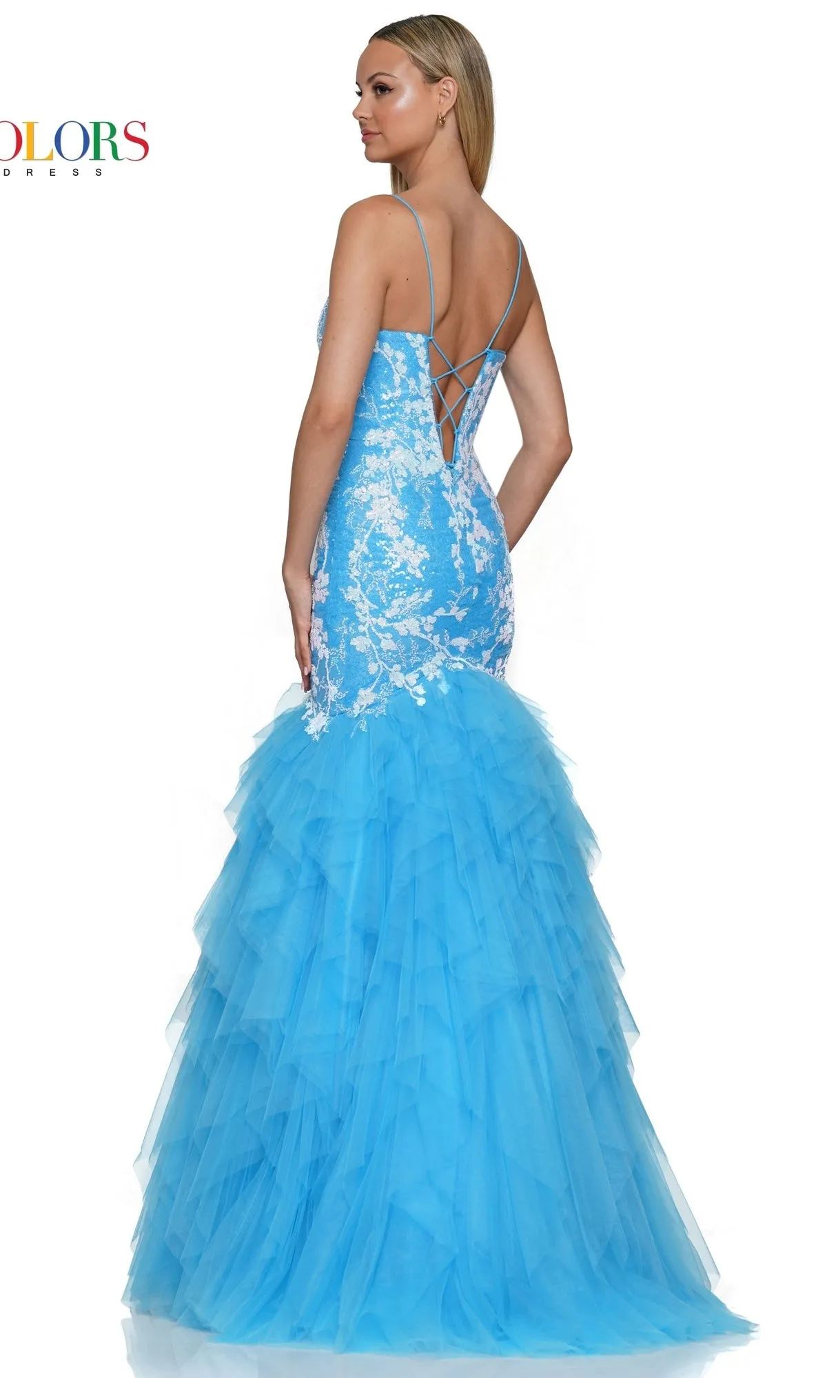Corset-Back Long Mermaid Prom Dress 3201 sold by PromGirl product image thumbnail 2