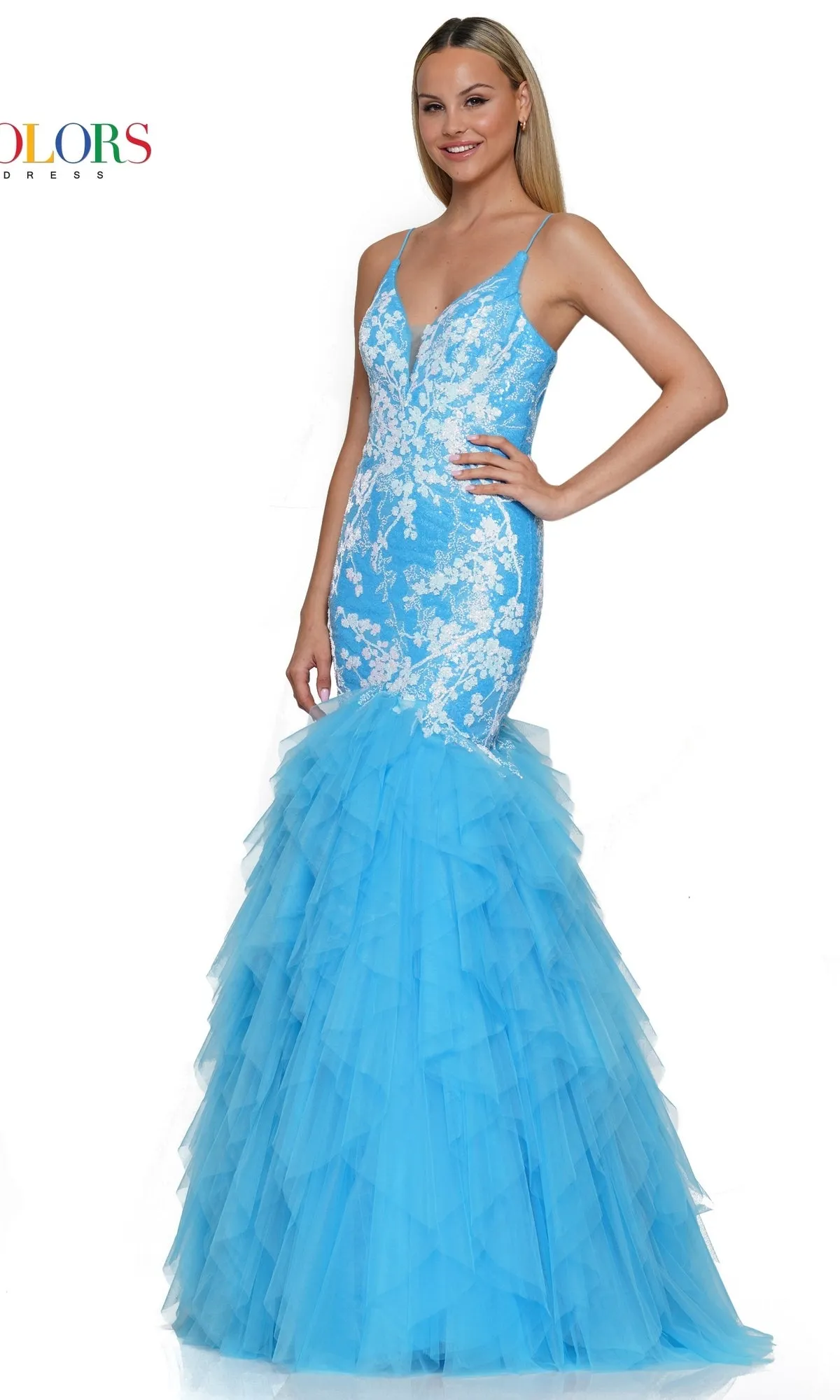Corset-Back Long Mermaid Prom Dress 3201 sold by PromGirl product image thumbnail 4