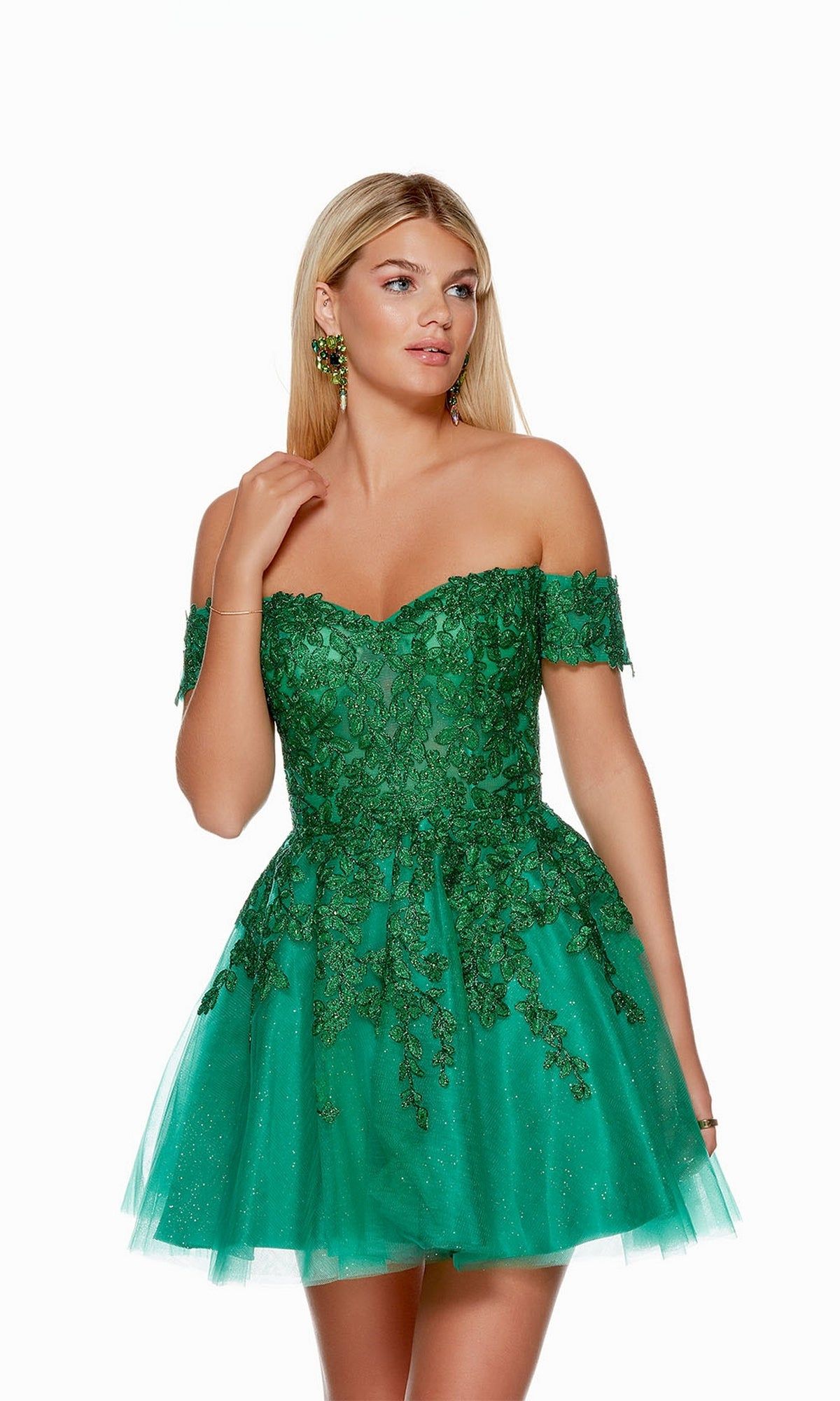Off-Shoulder Short Babydoll Homecoming Dress 3146 sold by PromGirl product image thumbnail 3