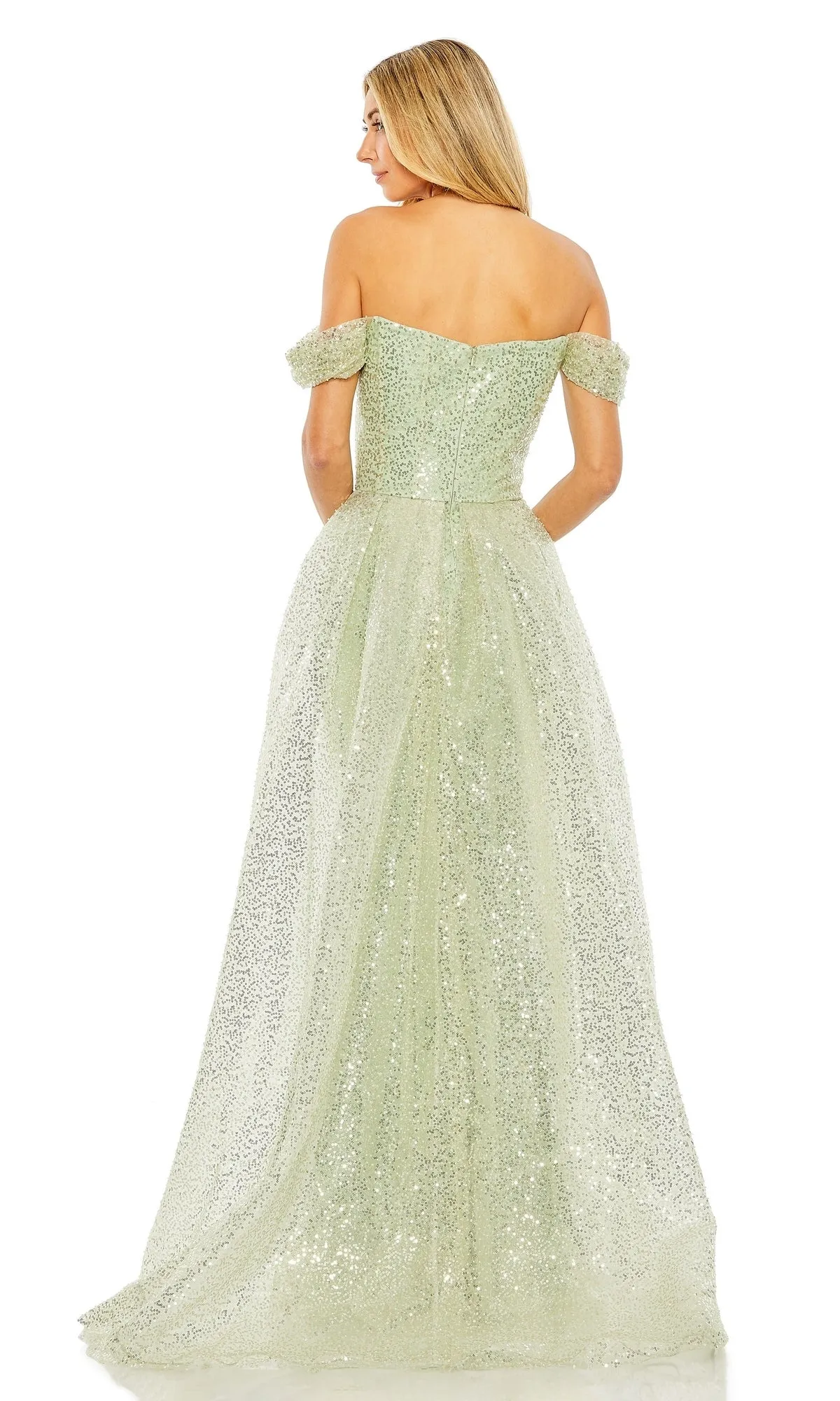 Off-Shoulder Long Formal Dress: Mac Duggal 20515 sold by PromGirl product image thumbnail 2