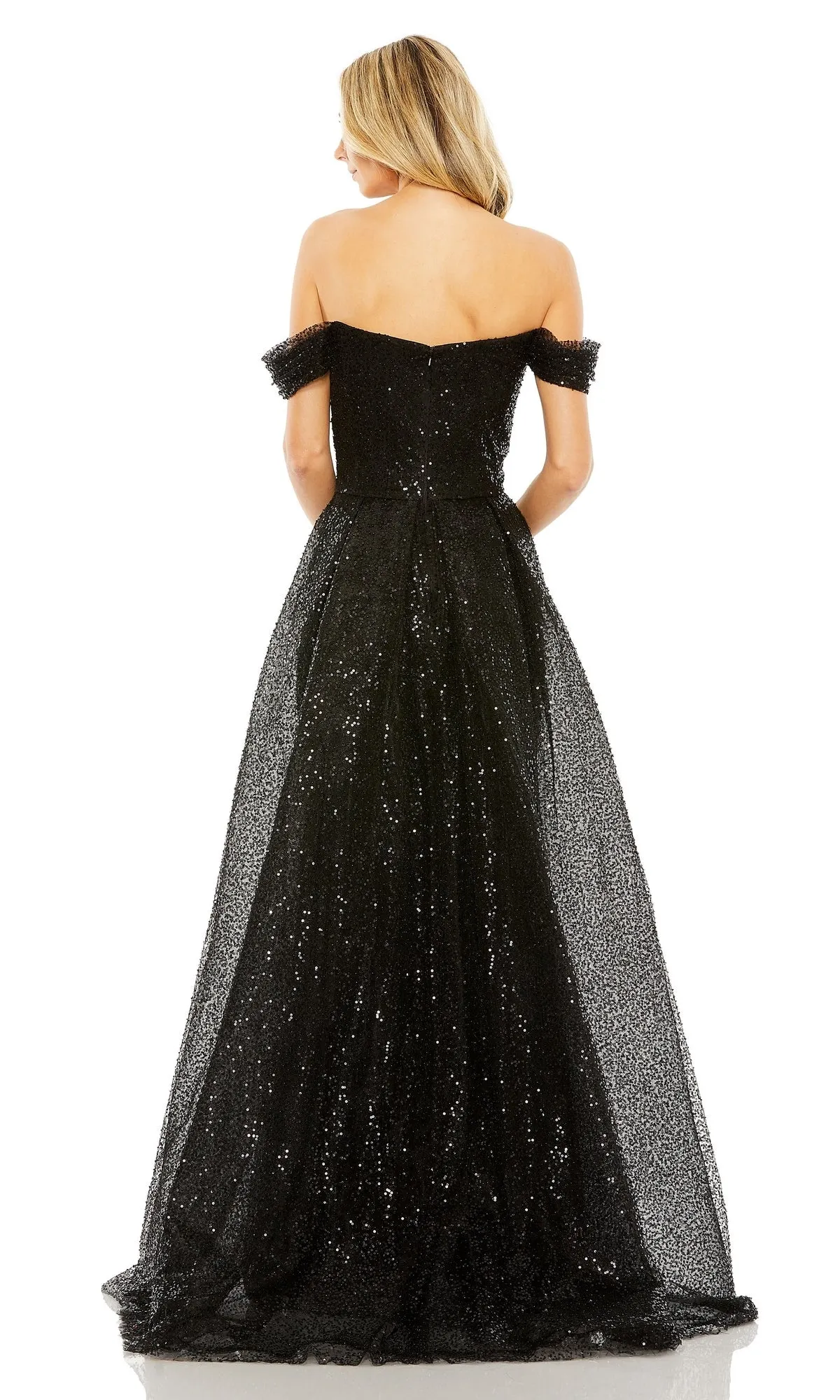 Off-Shoulder Long Formal Dress: Mac Duggal 20515 sold by PromGirl product image thumbnail 4