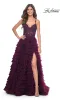 La Femme Long Ruffled Prom Ball Gown 32128 sold by PromGirl