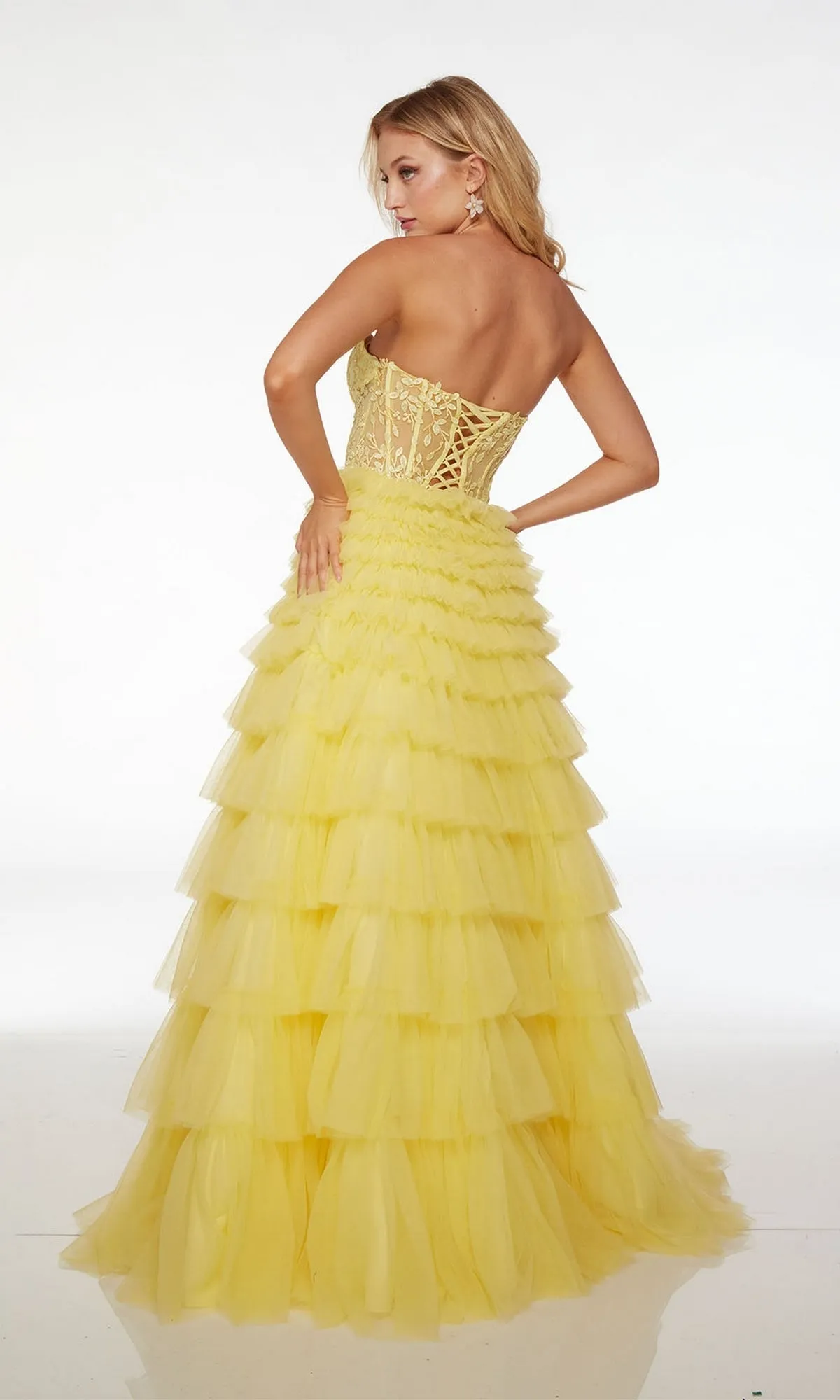 Alyce Corset Long Strapless Prom Ball Gown 61553 sold by PromGirl product image thumbnail 2