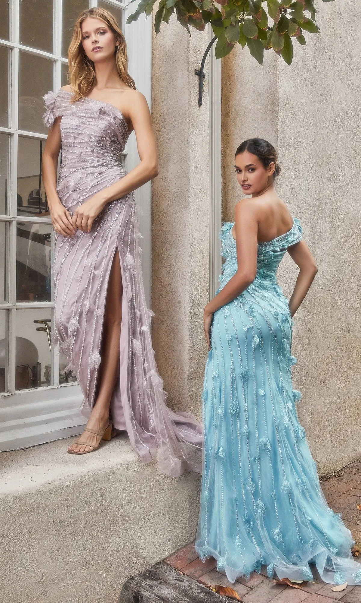 One Off-Shoulder Sleeve Long Formal Dress A1155 sold by PromGirl product image thumbnail 2