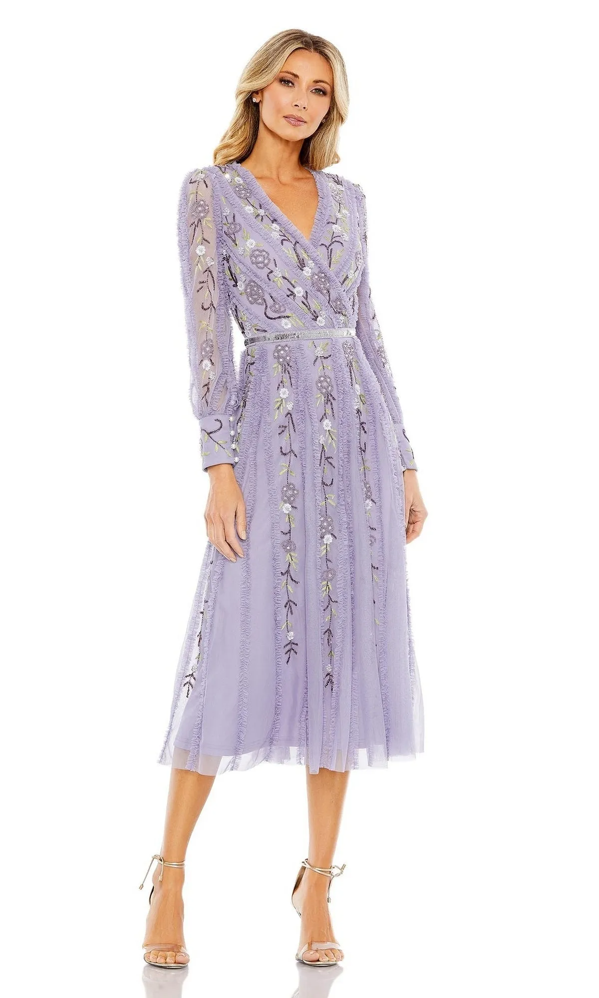 Knee Length Wedding Guest Dress 9133 by Mac Duggal sold by PromGirl